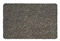 WohnDirect Magic Mat 39x58cm, Grau-Taupe-meliert - Ultra Saugstarke, Waschbare und rutschfeste Fußmatte aus Mikrofaser - Sehr dünn, passt unter Fast Jede Türe