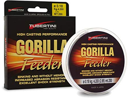 Filo da Pesca Tubertini Gorilla Feeder Affondante Ideale per Tutte Le Tecniche di Pesca