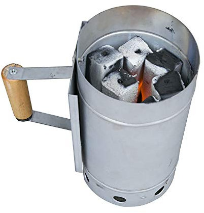 LMEILI Chimney Starter, Barbecue Fire Starter, Quick Charcoal Stove Ignition Barrel Charcoal Igniter Outdoor Barbecue Tool Ignition Barrel, for BBQ Charcoal Grill Briquette Coal Fire Starter Chimney