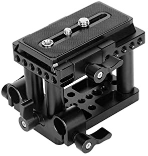 SZRIG Schnellwechsel-Halterung für Manfrotto Standard-DSLR-Kamera mit 6,35 mm und 9,5 mm Gewinde