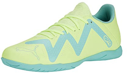 PUMA Herren Future Play Indoor Training Sneaker, Schnelle Gelb Schwarz-elektrische Pfefferminze, 42.5 EU