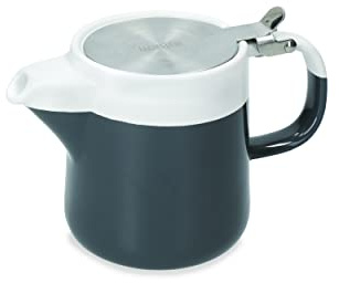 La Cafetière Barcelona Ceramic Teapot with Infuser Basket, 35ML, Grey