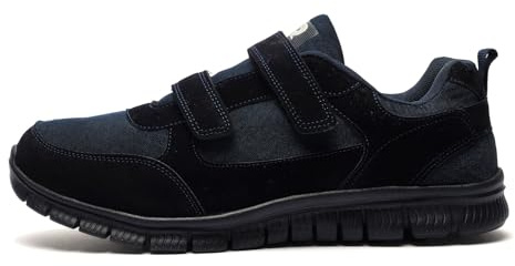 Dek Mens Viking Super Lightweight Memory Foam Touch Fasten Trainers Navy Blue