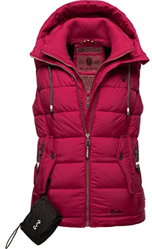 MARIKOO Gilet léger de transition pour femme Taisaa XS-3XL, fuchsia, M