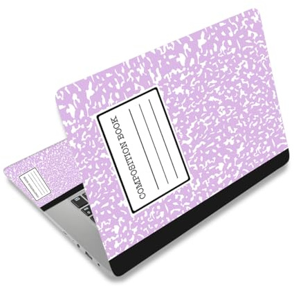 ToLuLu Laptop Sticker, Sticker for Laptop, Netbook, Vinyl, PC, Protective Film (2 Wrist Pads Included), Purple