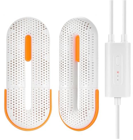 MeLtor Seche Chaussures Portable, Seche Chaussures Soufflant Air Chaud 360° avec Longueur Réglable 3 Modes Timer, Séchoir pour Bottes De Travail pour Chaussures De Ski Chaussures Gants