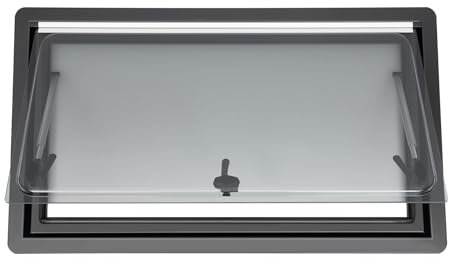 Ausstellfenster Camper Wohnwagenfenster Seitenfenster Ausstellfenster Seitenfenster Wohnmobil Fenster Push Fenster 70° Ausschnittmaß für RV Wohnwagen Van Camper 900 x 500 mm