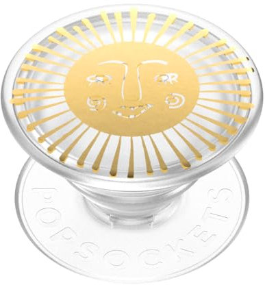 PopSockets Poignée de téléphone Transparente avec béquille Extensible, PopSockets pour téléphone, PopGrip translucide, Déesse du Soleil