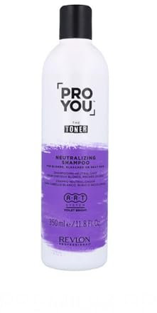 REVLON PROFESSIONAL PRO YOU THE TONER NEUTRALIZING SHAMPOO, Tonalisierung für gebleichtes Haar, Anti-Gelb, blondes Haar, 350 ml