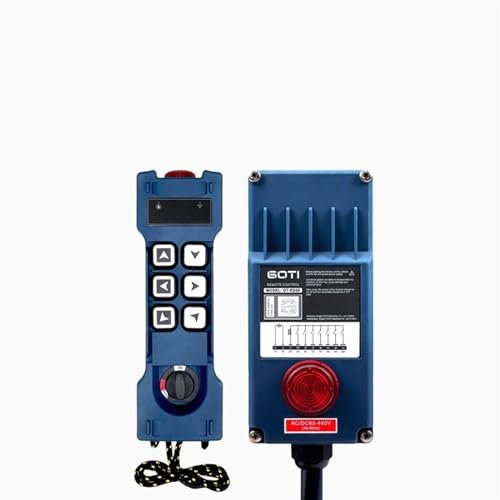 PVTLCYBI Télécommande Industrielle GT-RS06 à 6 canaux, Une Vitesse, for Pont Roulant, étanche IP65(18-65V AC DC 1T1R)