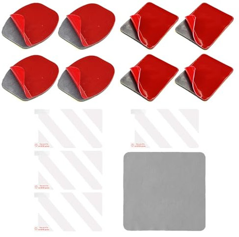8pcs Sticky Adhesive Pads & 4pcs Windshield Sticker for Dash Cam Sticky Pads Electrostatic Stickers Compatible with Nextbase Dash Cam Series 2-122, 222, 322GW, 422GW, 522GW, 622GW