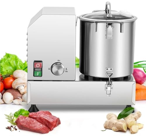 Heavy Duty Electric Vegetable Chopper, Stainless Steel 6L 9L 15L Multifunctional Meat Grinder & Veggie Cutter Mincer for Potato, Onion (9L)