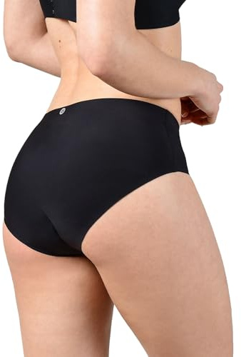 BeMee Nahtlose Perioden-Unterwäsche für Sport und diskreten Schutz I Seamless Hipster I Menstruationsslip aus Oeko-Tex® zertifiziertem Nylon (Größe XS bis XXL)