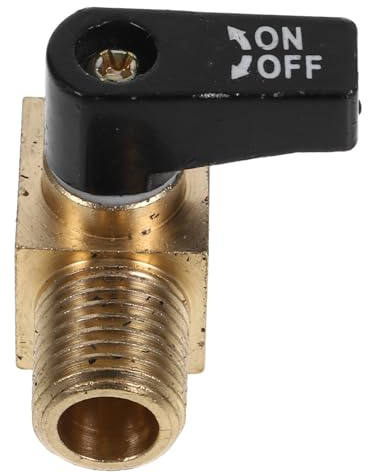 Veemoon Mini Copper Ball Valve Air Compressor Drain Valve Threaded Connection for Household Gas and Liquid Adjustment
