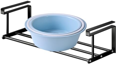 Duvcoywae Clip On Estante - Accesorios Telescópicos Para Muebles De Hogar | Bandeja Organizadora Ajustable Resistente Para Armario Baño Fregadero