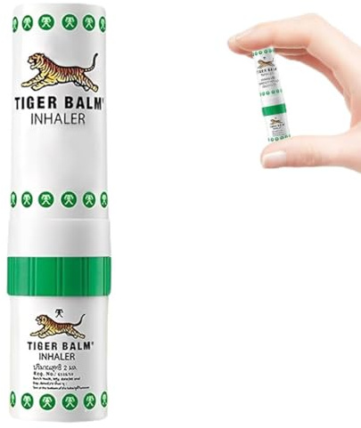 VRYNDH 1 Stück Natürlicher Naseninhalator mit ätherischen Ölen & Menthol, Thai-Aroma-Stick für Frische, Konzentration & unterwegs,B