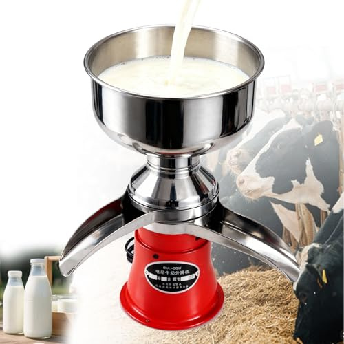 GLWABOMARS Separatore di Latte con centrifuga elettrica, separatore di Panna, separatore di Burro e Panna elettrica, separatore di Latte di Capra, separatore di Latte scremato, separatore.