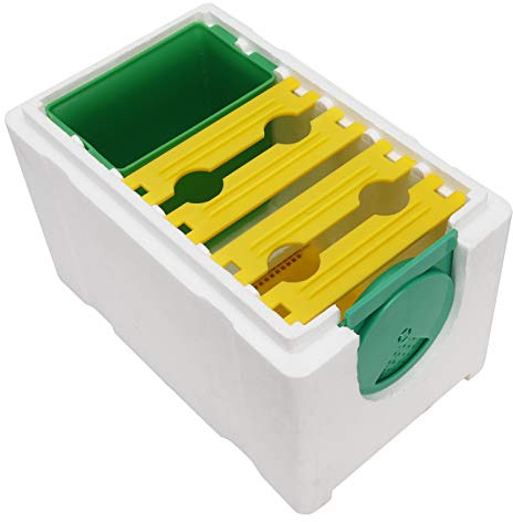 TYCIONG Beehive Pollination Box, Mini Lightweight Foam Plastic Beekeeping Tool for Garden Courtyard Balcony, with Durable Design for Apis Mellifera Chinese Bee Queen