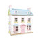 Papo Le Toy Van - Mayberry Manor Doll House Large Wooden Doll House | Girls & Boys 3 Storey Wooden Dolls House Play Set - Suitable For Ages 3+,61 x 35 x 67cm, Pink, Blue