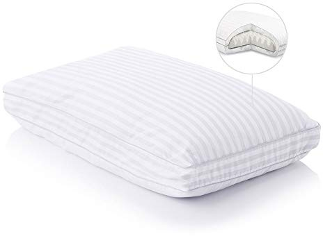 Malouf Convolution Gelled Microfiber with Convoluted Memory Foam Pillow - Down Alternative - Queen