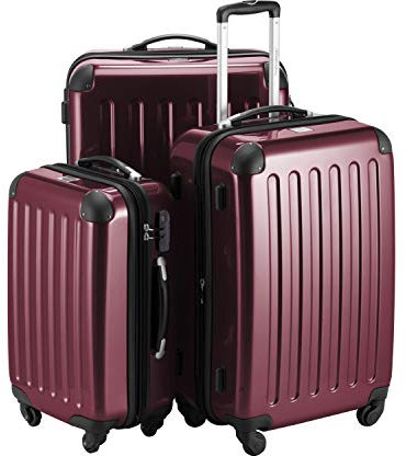Hauptstadtkoffer Alex - 3er Koffer-Set, S M & L Burgund HK-T141516-BG