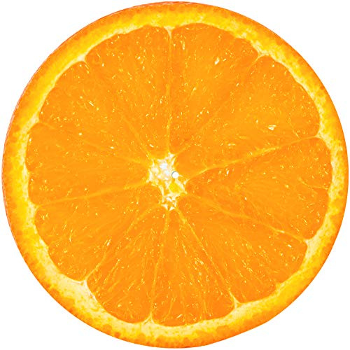 Slipmatta halkmatta repdyna filt för alla 30,48 cm LP DJ vinyl skivspelare anpassad grafisk – orange skiva 1.