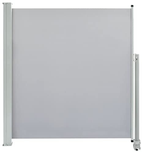 vidaXL Tenda da Sole Laterale Retrattile 140x300cm Grigia Parasole Frangivento