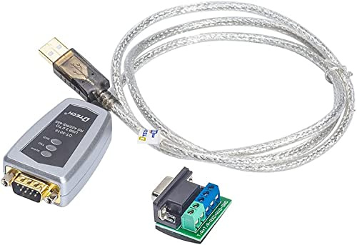DTECH 2m USB to RS422 RS485 Serial Port Converter Adapter Cable | with FTDI Chip Supports Windows 10 8 7 XP Mac