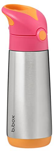 b.box Insulated Drink & Water Bottle | Insulated Double Wall Stainless Steel | Keeps Drinks Cold up to 15hrs, Warm up to 8hrs | 500ml/16.9
