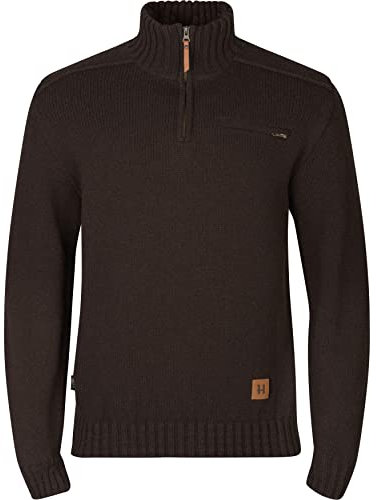 Härkila | Annaboda 2.0 HSP Knit Pullover | Professionelle Jagd Kleidung & Jagd Zubehör für Herren & Damen | Skandinavische Qualität Made to Last | Demitasse Brown, XL