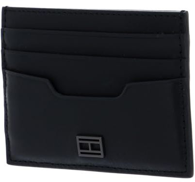 Tommy Hilfiger Leder Kartenhalter TH City CC Holder Black schwarz