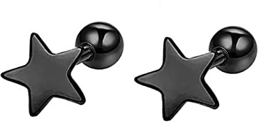 Daesar Boucle D'Oreille Clou, Boucle D'Oreille Acier Inoxydable Femme Homme Étoile Simple Boucle D'Oreilles Moderne pour Noël