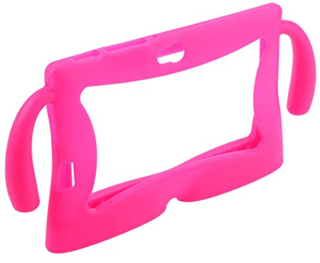 7 Inch Silicone Gel Cover Case for Q88 Kids Tablet - Durable Shockproof Protection in Rose Red, Perfect for Children