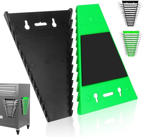 Werkzeughalter Maulschlüssel Halter Magnetischer SchraubenschlüSsel-Organizer SchraubenschlüSselhalter für Werkstatt Magnetleisten Werkzeughalter Wand Zangenhalter Klemmhalter 2PC