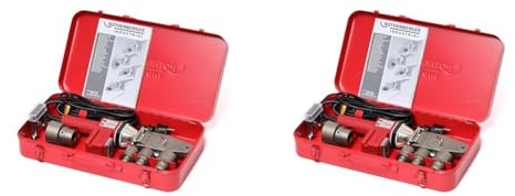 ROTHENBERGER Industrial Muffenschweißgerät als 10 teiliges Set im Transportkoffer - 650 Watt; Arbeitstemperatur: 260°C - 36051 (Packung mit 2)
