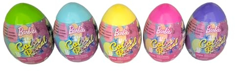 Barbie Color Reveal Easter Egg Surprise Bundle (HJX67 Series) – 5 Mystery Eggs with Color-Reveal Dolls & Accessories – Spring Holiday Blind Bag Fun – Mattel Ages 3+
