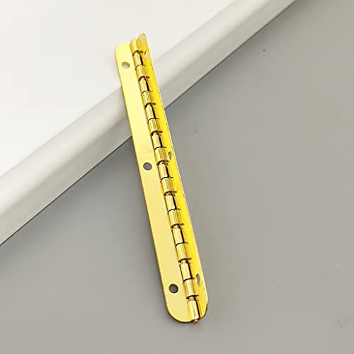 2 Stück goldene Metallscharniere, Mini-lange Goldscharniere, Möbelbeschläge, Hardware, Schrank, Schmuckschatulle, Holzkiste, antikes Vintage-Scharnier (Size : 100mm)