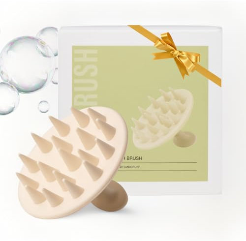 Rosental Organics Exfoliating Hair Brush - Kopfhaut Massagebürste & Peeling - Shampoo Haarbürste - Haarwaschbürste - Gegen Schuppen - Hilft bei Haarwachstum - 100% Silikon