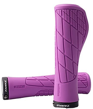 Fahrradgriffe Bike Silikon Griff Abdeckung 1 Paar Mtb Mountain Road Fahrrad Lenker Griff Abdeckung Anti-Slip Starker Unterstützung Einzelne Verriegelung HA Fahrradgriffe Ergonomisch(Color:03 purple)