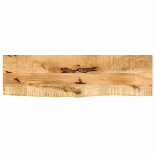 vidaXL Tischplatte 100x20x2,5 cm Baumkante Massivholz Raues Mangoholz