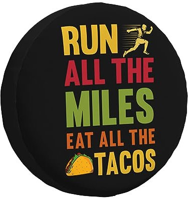 Reifentüten Lauf Die Ganze Meile, ISS Alle Tacos Reifen Schutzhülle Universal Autoreifen Premium Reifenabdeckung Für Auto Trailer Fahrzeuge 15 inch