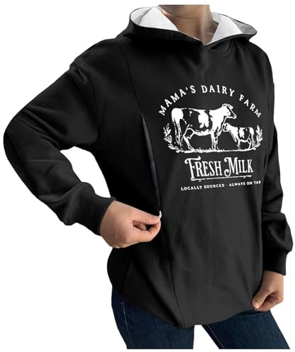 Dasongff Felpe con Cappuccio Allattamento Zip Manica Lunga Felpe con Cappuccio di Gravidanza Zippee Dissimulate Abbigliamento Gravidanza Felpa Allattamento Zip Allattamento Allattamento Maternità, A1