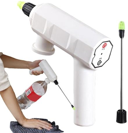 CHANGLKJ Rociador Automático para Plantas con Boquilla Metálica Extendida, Modos De Agua Nebulizada Y Columna De Agua Ajustables, Capacidad De La Batería 800mAh, para Jardín, Hotel, Oficina