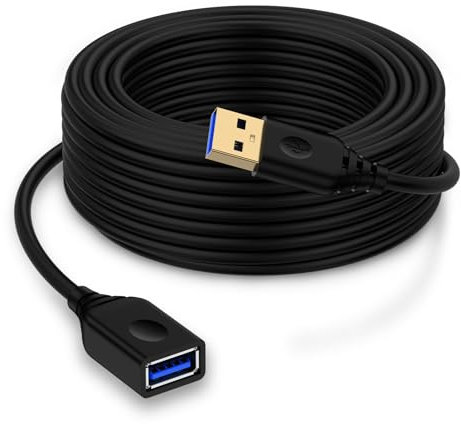 Niniber 10FT 3.0A USB Extension to USB Extender Cable,USB A Extension Power Cords,USBA Male to Female Hub Fast Data Transfer Wire for HP Printer Webcam Flash Drive Hard Drive Camera Mouse