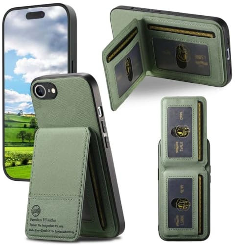 LIAOCY Funda para Motorola Moto Edge 40 Neo, Billetera Funda con Bloqueo RFID, Carcasa Ultradelgada Antiimpacto con Soporte para Tarjetero[Cierre Magnético], Green.