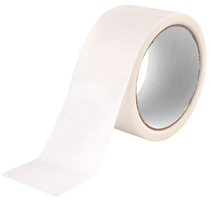 Vylro 50 mm x 20 m Cinta de Carrocero, Blanco Cinta de Enmascarar Multi-Superficie para Pintar, Cintas de Enmascarar de Pintor, Banda Pintura, para Trabajos de Pintura Renovación, Manualidades, Artes