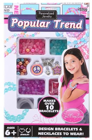 Set zur Herstellung von Freundschaftsarmbändern – Set zur Herstellung von Charmanten Armbändern | Interaktives und kreatives Bastelzubehör für Mädchen | Geschenk zum Geburtstag, Party, Schule