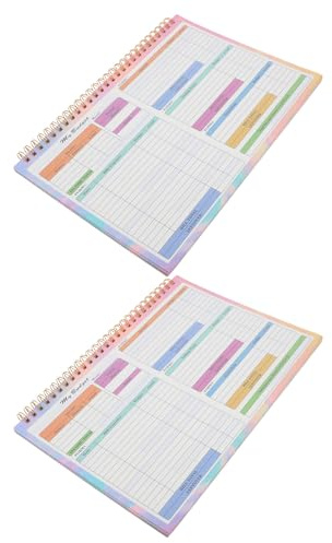 Veemoon Lot De 2 Blocs-Notes Pour Budget De Caisse Carnet De Budget Mensuel Outils De Budgétisation Livre De Comptabilité Budgétaire Bloc-Notes Pour L'Enregistrement Des