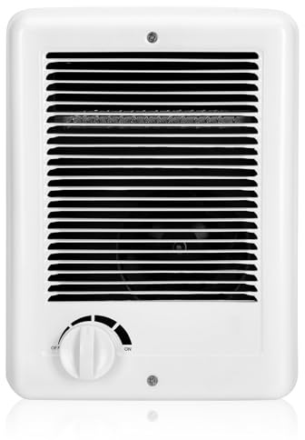 Gopper New Upgrade CSC151TW Electric Wall Heater - Fast & Efficient Heating with Built-in Thermostat, 1500W/120V, 5120 BTU, Complete Unit, White (120, Volts) (White)