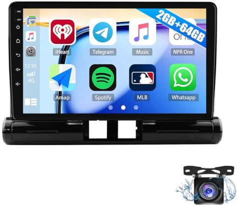 9 Bluetooth-bilradio För Citroën C3 C4 2017-2023 Trådlös CarPlay/Android Auto Android 15 2 DIN-bilradio DSP EQ WiFi GPS Navigering Mirror Link RDS/FM-radio Med Backkamera(Color:M100)